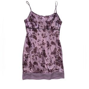 Vintage Delicates Silk Paisley Print Dress Size Large